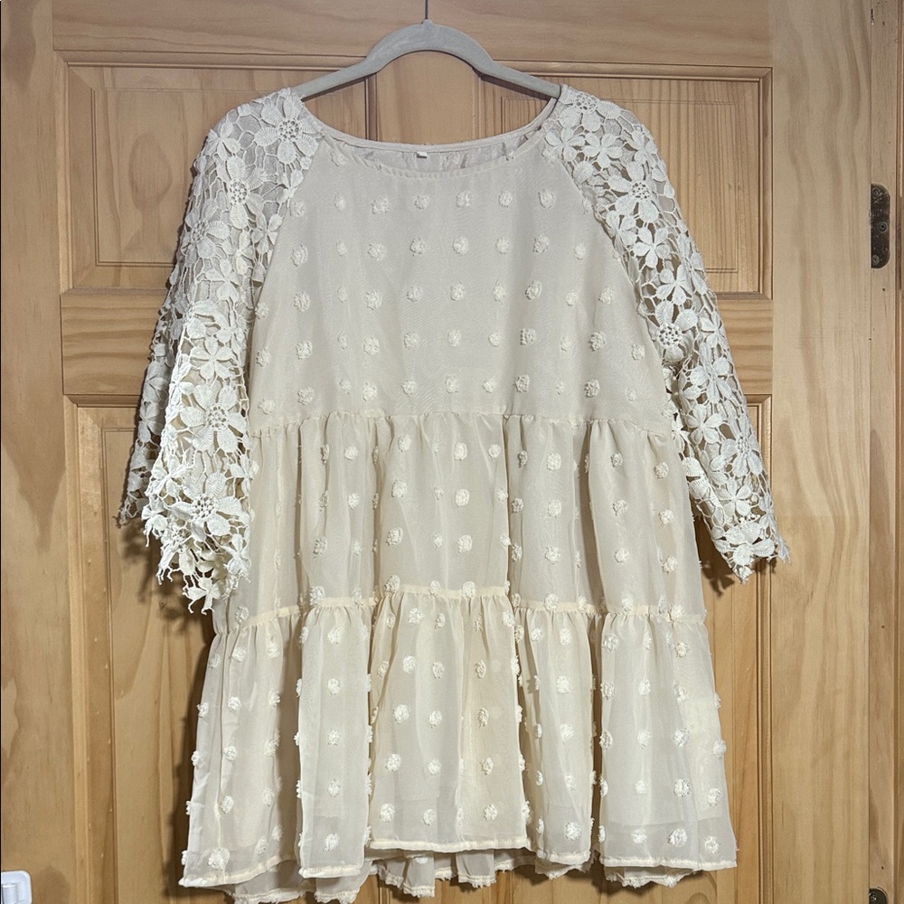 Adorable lace babydoll tunic size 3X